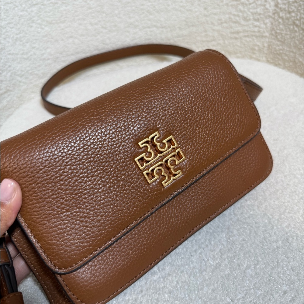 Tory Burch Tan Leather Crossbody Bag - Picture 3 of 11